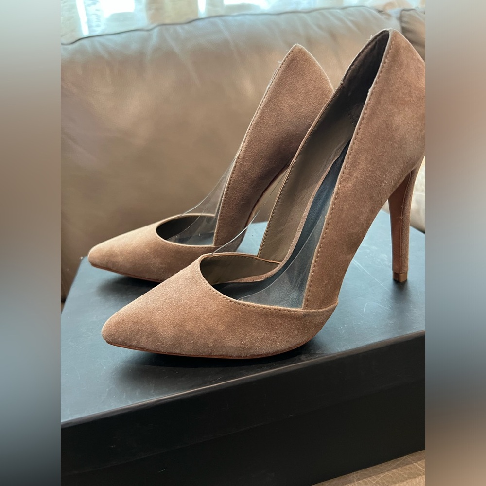 Marciano suede heels